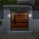 Corte LED 15.38 inch Black Outdoor Wall Light in 3500K, dweLED