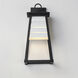 Shutters 1 Light 18 inch White and Black Outdoor Wall Mount