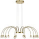Yep Vario 12 Light 37.5 inch Titanium Gold Chandelier Ceiling Light