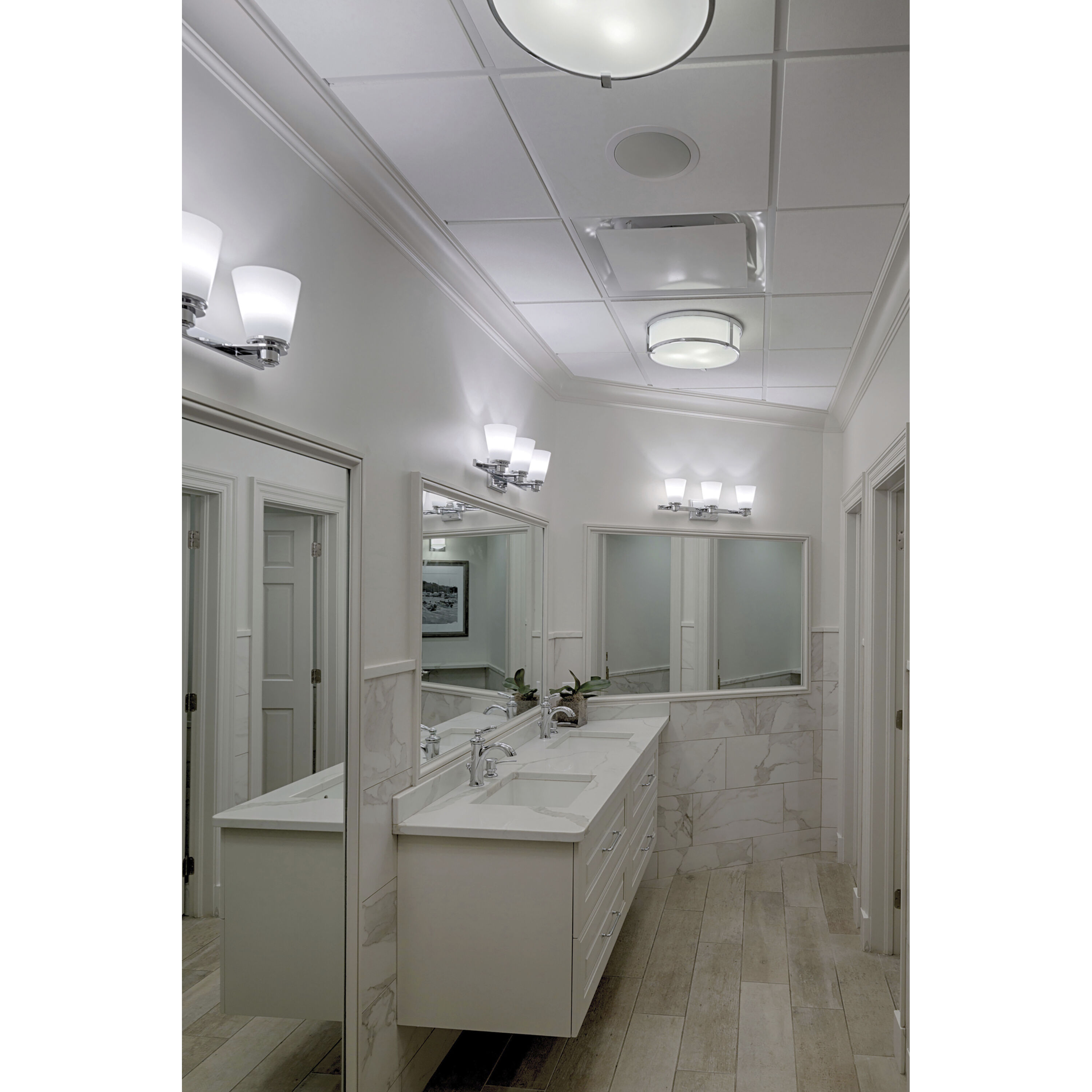 Bathroom flush mount clearance