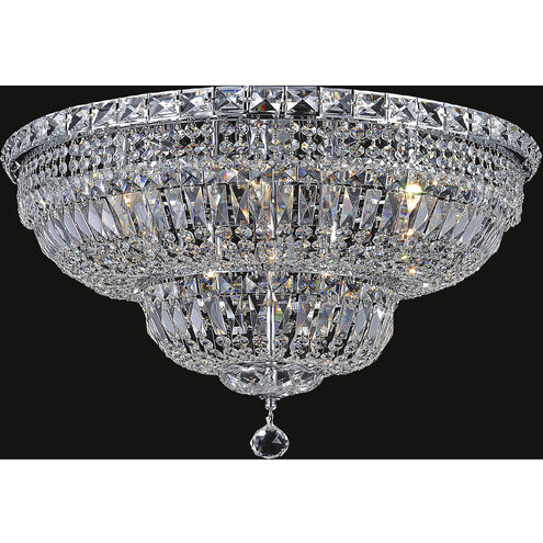 Stefania 16 Light 30 inch Chrome Bowl Flush Mount Ceiling Light