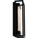 Elyse LED 12.38 inch Black Outdoor Wall Light in 12in.