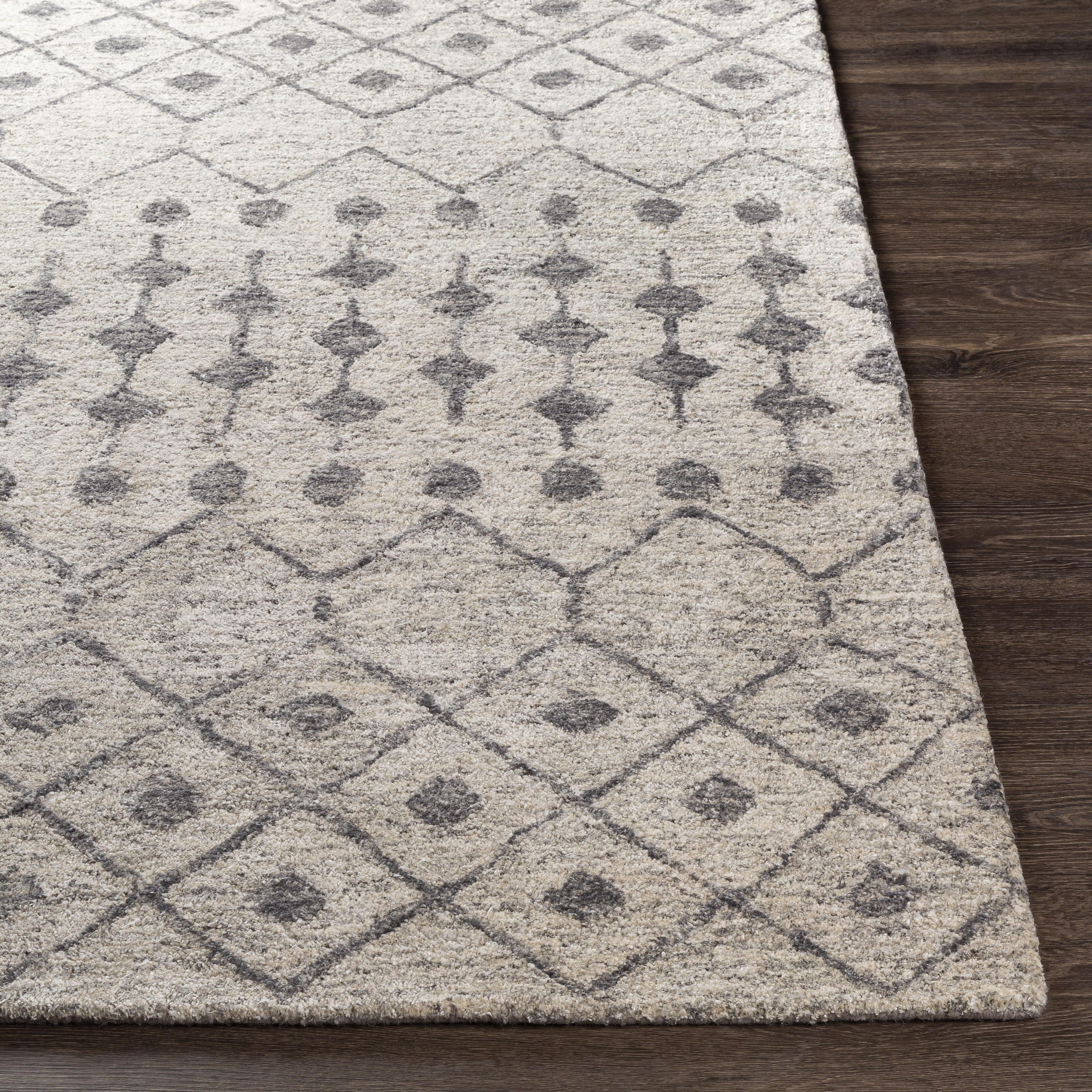 Falcon 90 X 60 inch Light Beige Rug in 5 x 8, Rectangle
