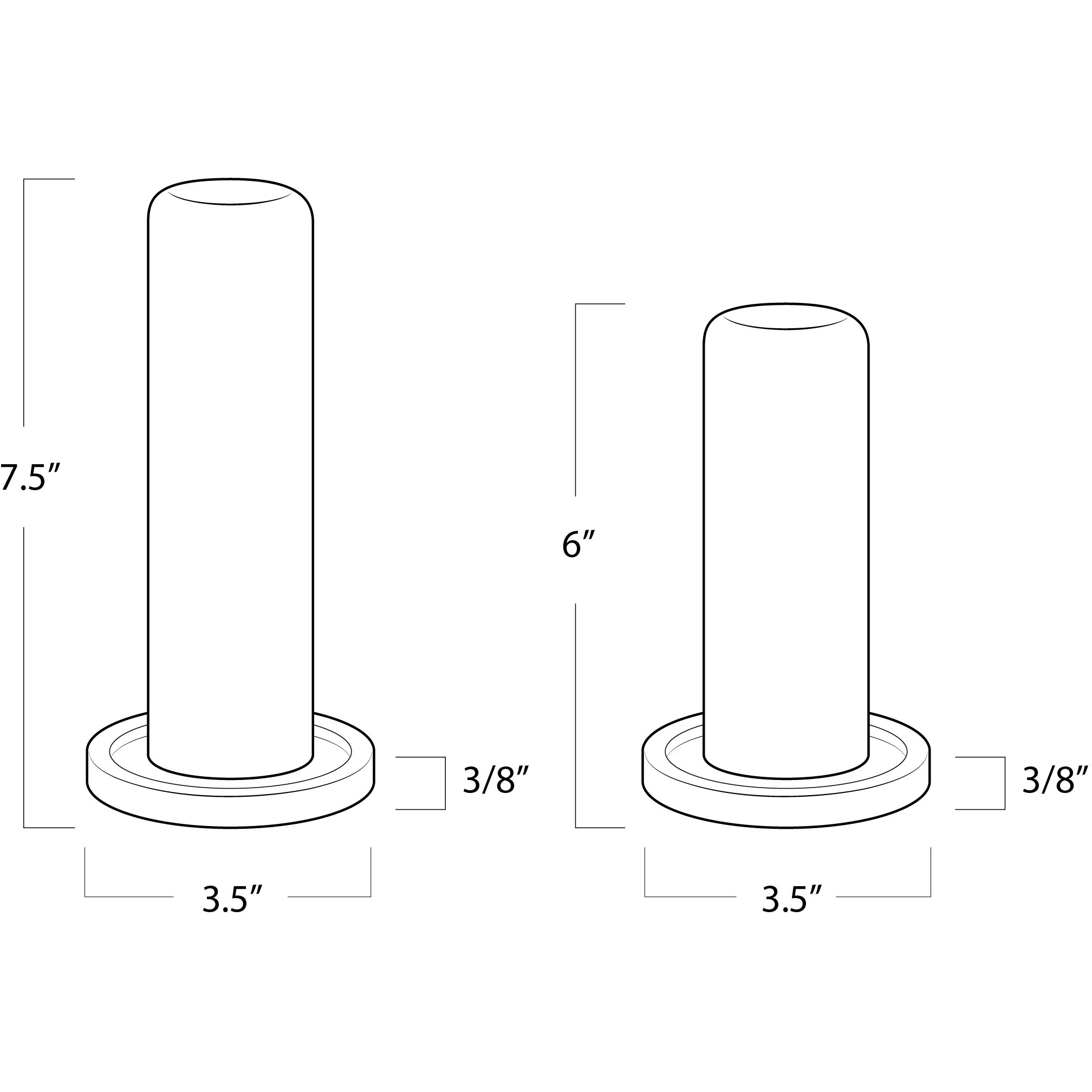 Ivy 7.5 X 3.5 inch Candlesticks, Candle Holder