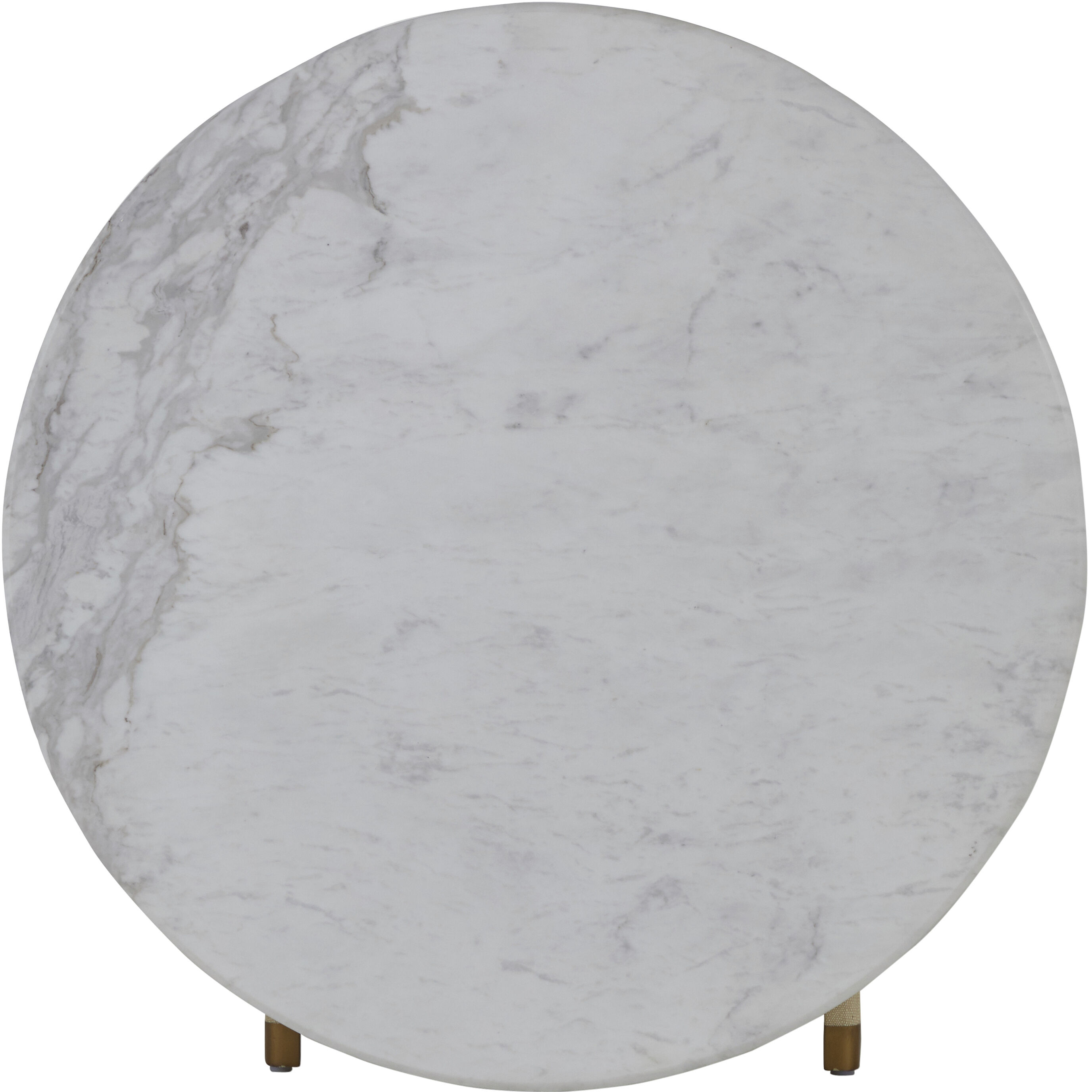 Drayton Brushed Copper and Volakas Marble Bistro Table