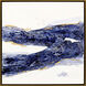 Hamilton Blue and Metallic and White Canvas