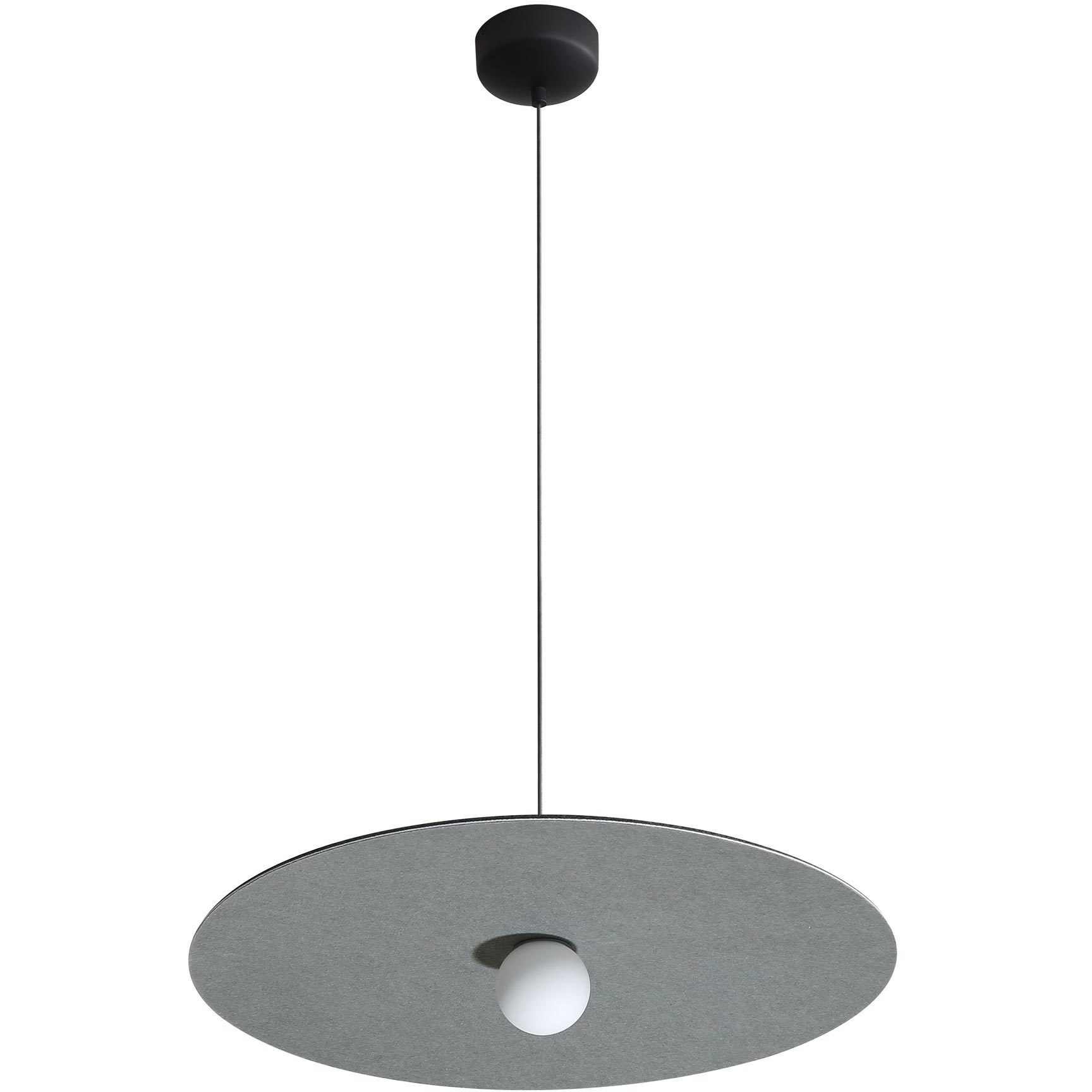 Faroe Pendant Ceiling Light in Flecked Black/Grey