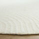 Mitra White/Ivory Rug in 10 Round