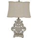 Sarah 27 inch 100 watt Rustic White Washed Table Lamp Portable Light