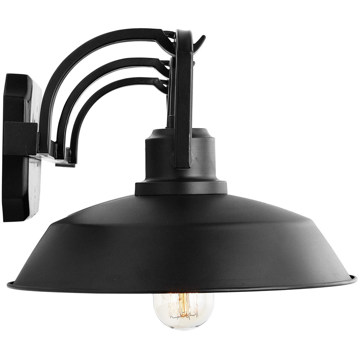 Elijah 3 Light 30.5 inch Matte Black Vanity Light Wall Light