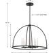 Abbott 8 Light 32 inch Black Chandelier Ceiling Light