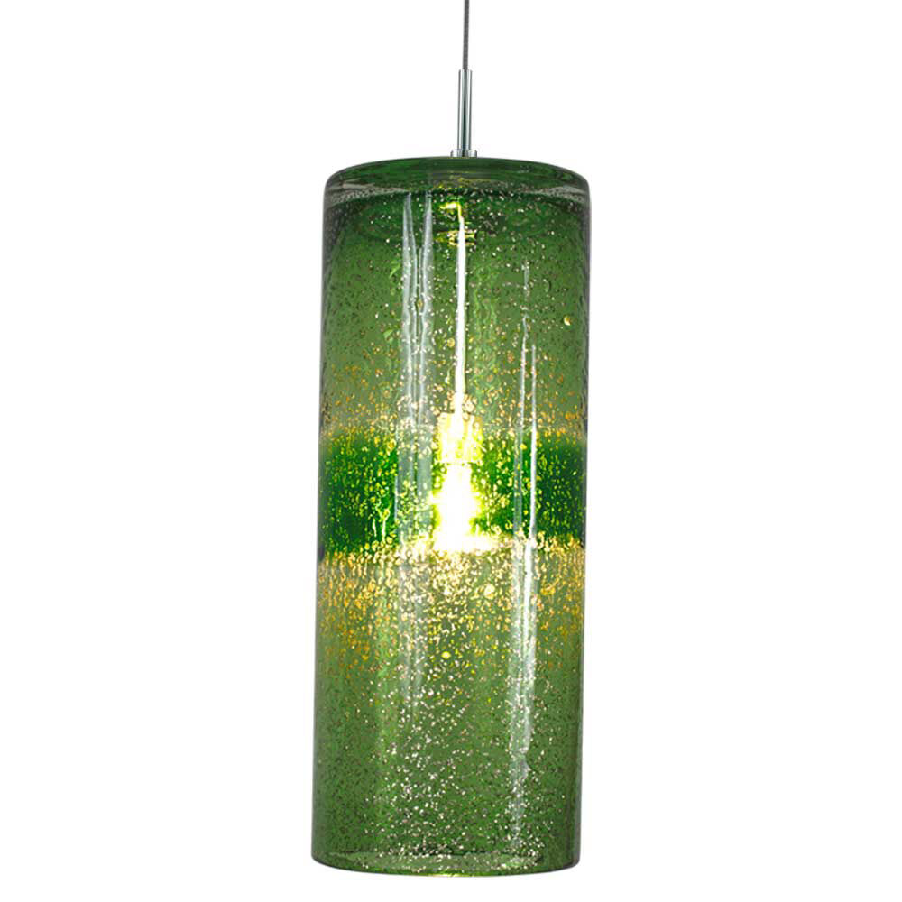 Envisage VI 1 Light 5 inch Chrome Mini Pendant Ceiling Light in Envisage Green 
