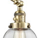 Beacon 30 inch 60.00 watt Antique Brass Swing Arm Wall Light, Franklin Restoration