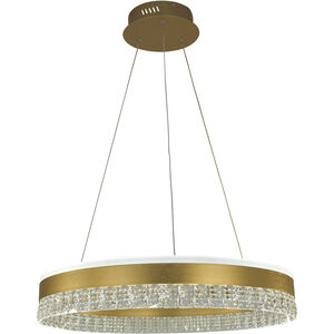 Hazel LED 24 inch Brushed Gold Dining Chandelier Ceiling Light