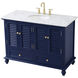 Rhodes 48 X 22 X 35 inch Blue Vanity Sink Set