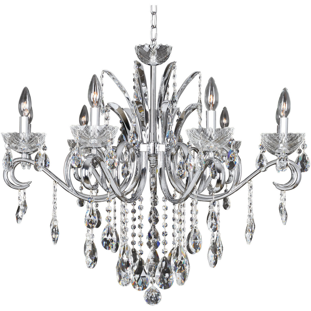 Catalani 9 Light 34 inch Chrome Chandelier Ceiling Light
