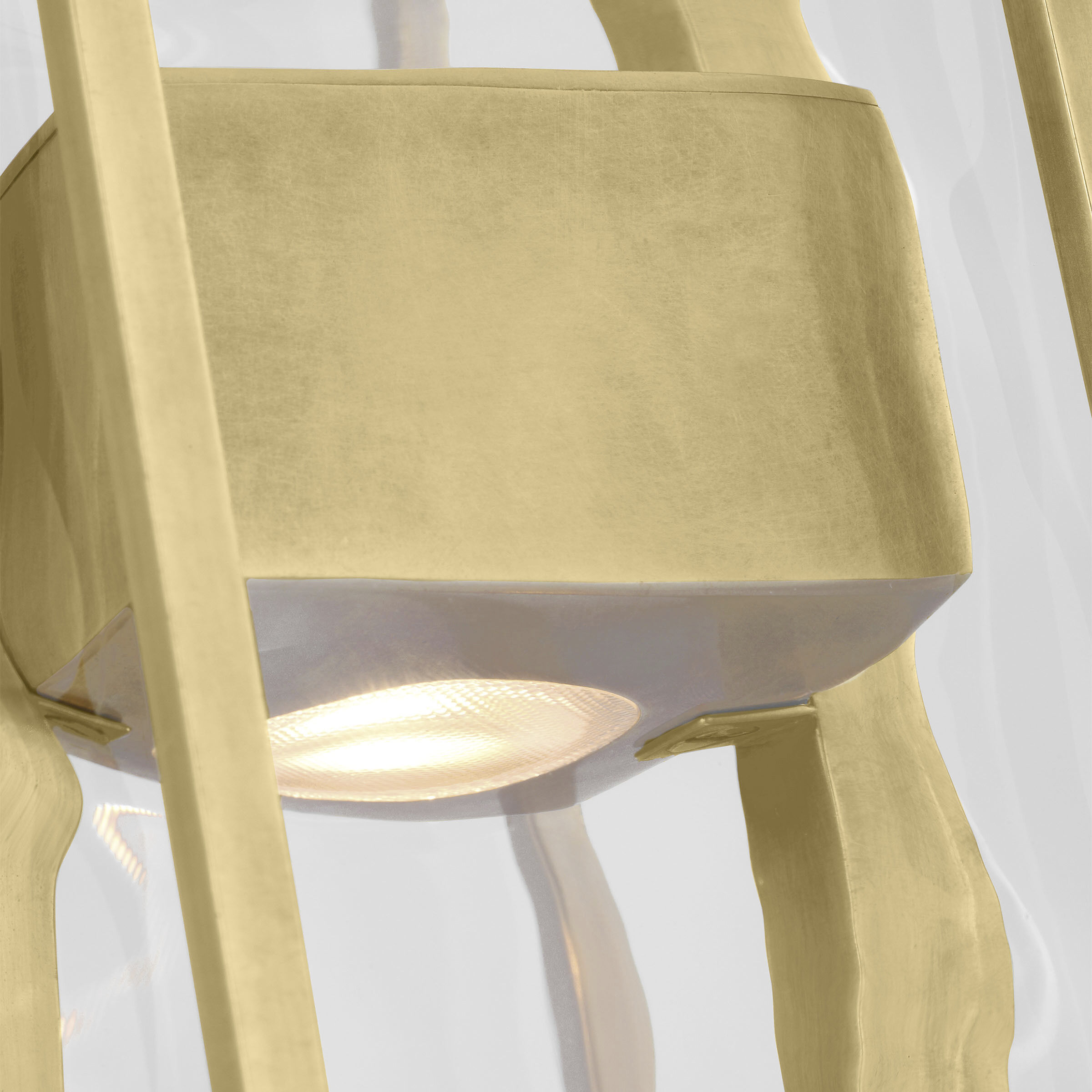 Mick De Giulio Duelle LED 4.8 inch Hand-Rubbed Antique Brass Pendant Ceiling Light