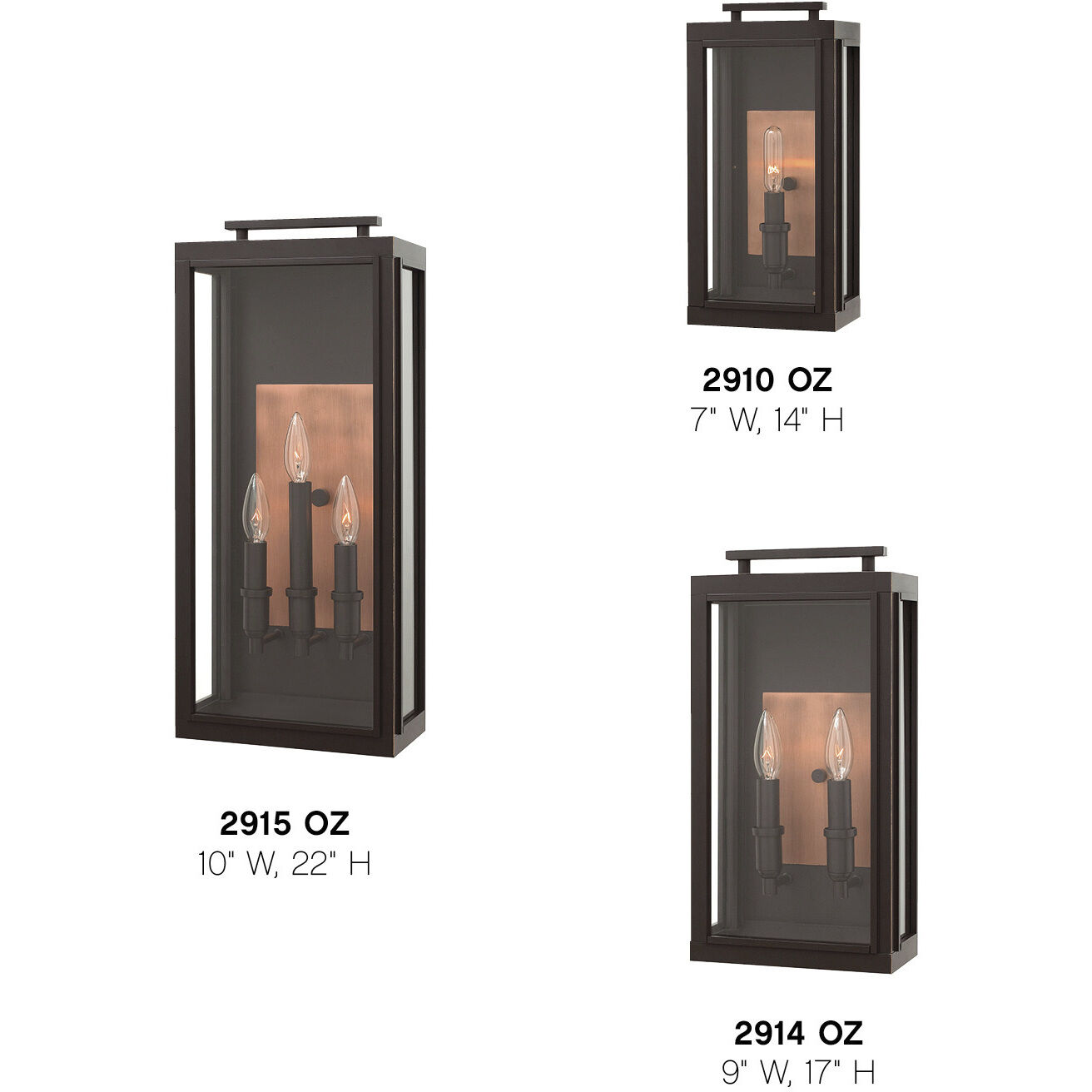 Sutcliffe Outdoor Wall Mount Lantern in Oil Rubbed Bronze, Non-LED, Small