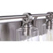 Romero 4 Light 30 inch Brushed Polished Nickel Vanity Light Wall Light