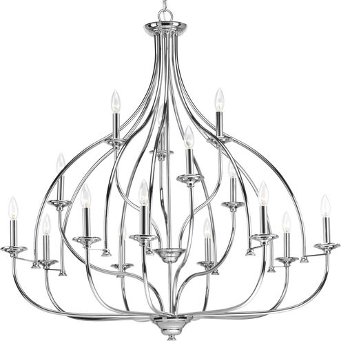 Tinsley 15 Light 42 inch Polished Chrome Chandelier Ceiling Light