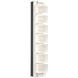 Tessera LED 5.1 inch Salt White with Licorice Sconce Wall Light