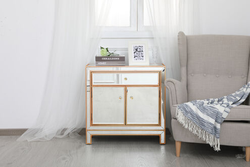 Modern Antique Gold Cabinet