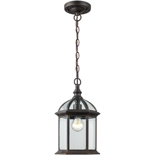 Wentworth 1 Light 7 inch Rust Outdoor Hanging Lantern