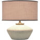 Gwendolyn 18 inch 100 watt White and Gold Table Lamp Portable Light
