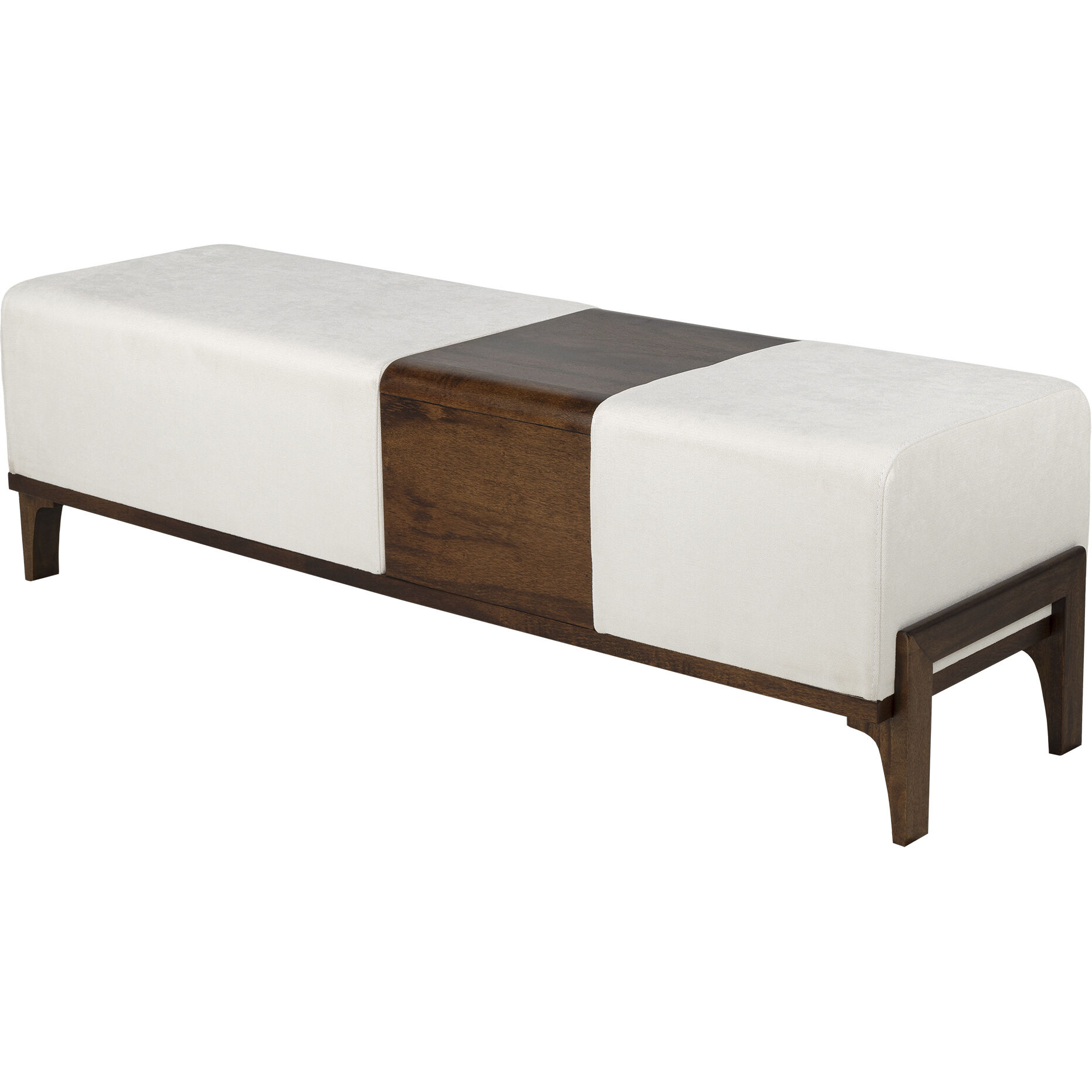 Noah 18 inch Medium Brown Ottoman