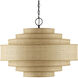 Maura 6 Light 30 inch Satin Black Chandelier Ceiling Light