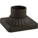 The Great Outdoors 5.75 inch Roman Bronze Outdoor Pier Mount, The Great Outdoors