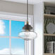 Avondale 1 Light 9 inch Bronze with Antique Brass Accent Mini Pendant Ceiling Light