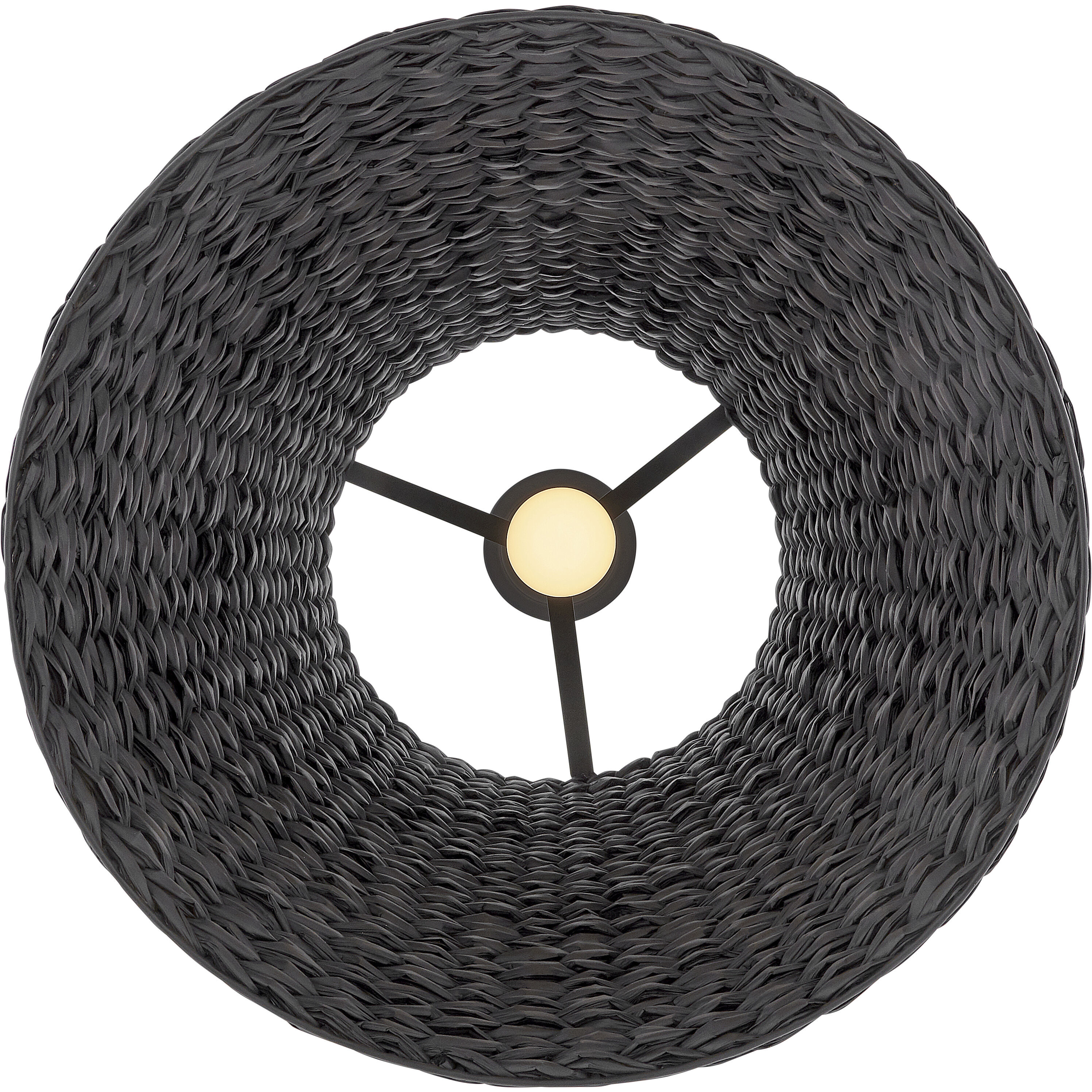 Seabrook 1 Light 24 inch Black Chandelier Ceiling Light, Drum