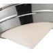 Willard 1 Light 10.13 inch Polished Nickel Flush Mount Ceiling Light in Opal Glass