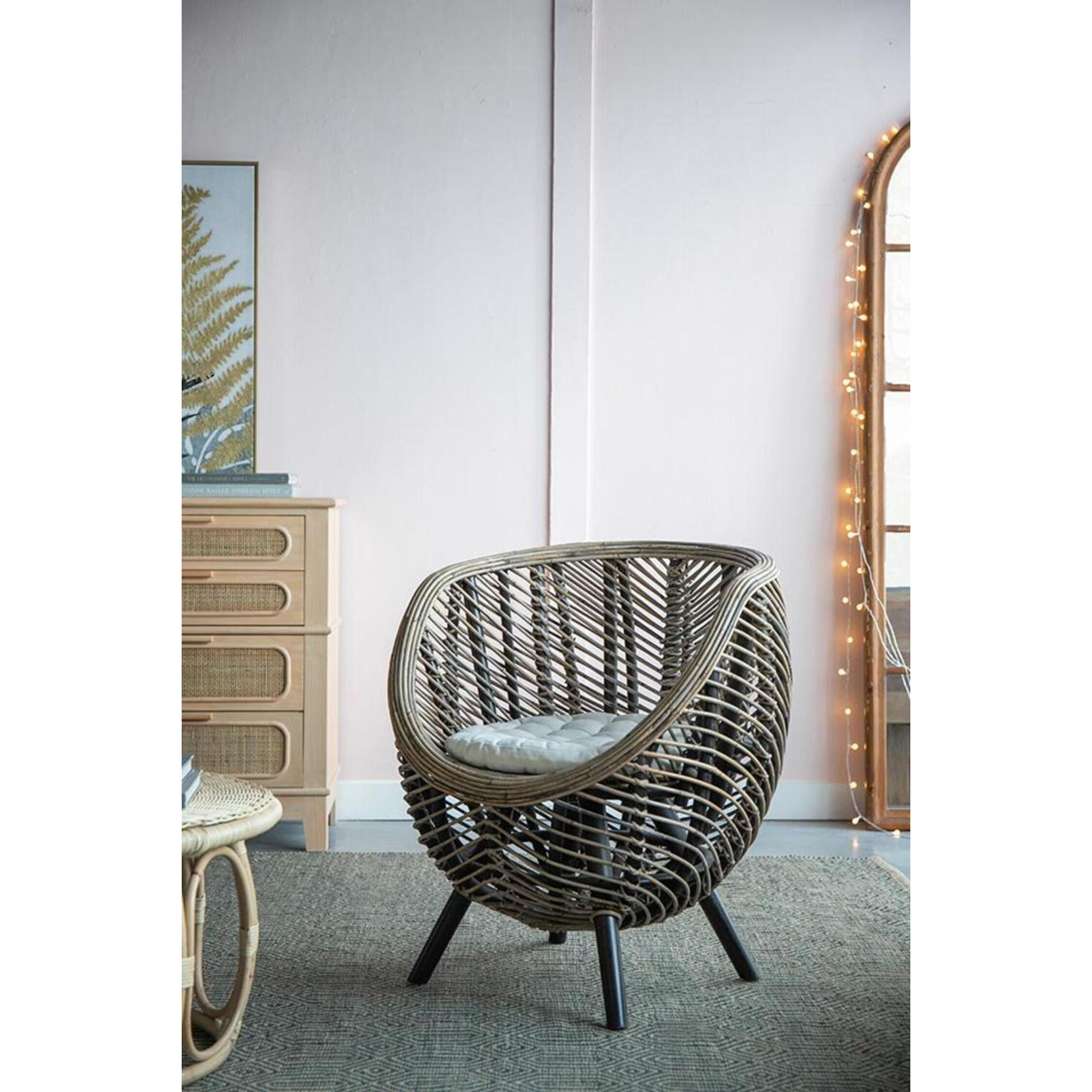 Gogo Brown Chair, With Cushion