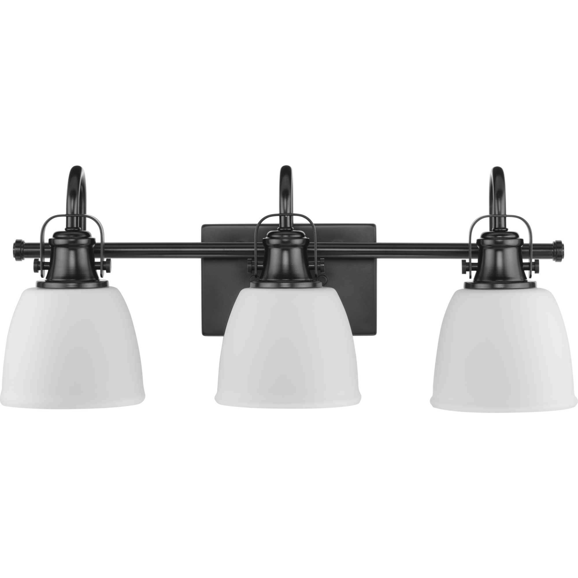 Preston 3 Light 22.12 inch Matte Black Vanity Light Wall Light