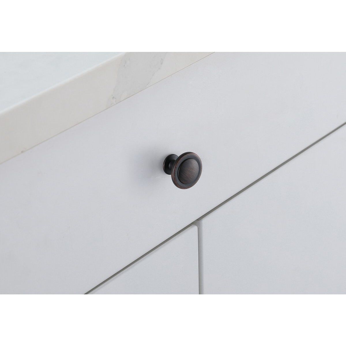 Logyn Oil-Rubbed Bronze Hardware Cabinet Knob, Set of 10