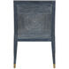 Santos Vintage Navy and Satin Brass and Barrett Dusk Armchair