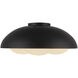 Alora Mood Robyn 3 Light 16 inch Matte Black/Opal Glass Flush Mount Ceiling Light