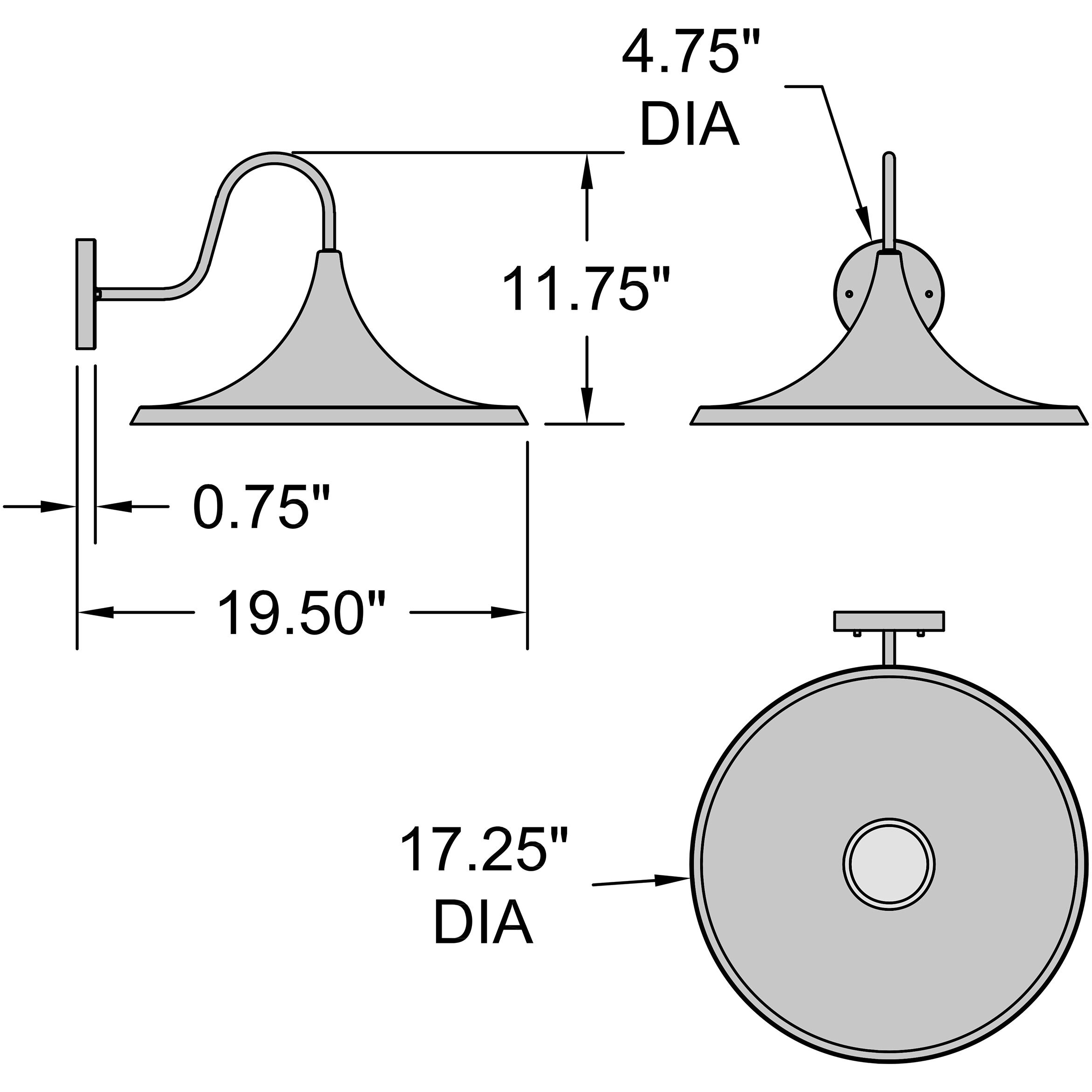Pella Outdoor Wall Mount