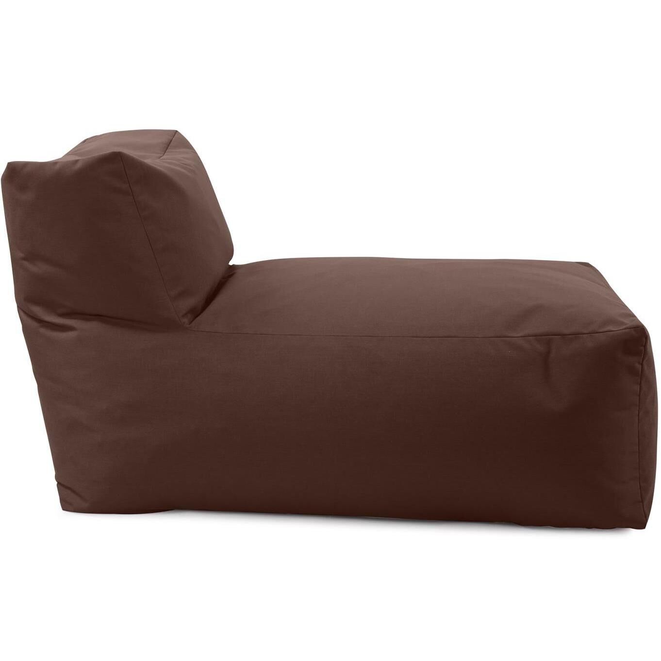 Seascape Chocolate Outdoor Pouf Lounge Cover