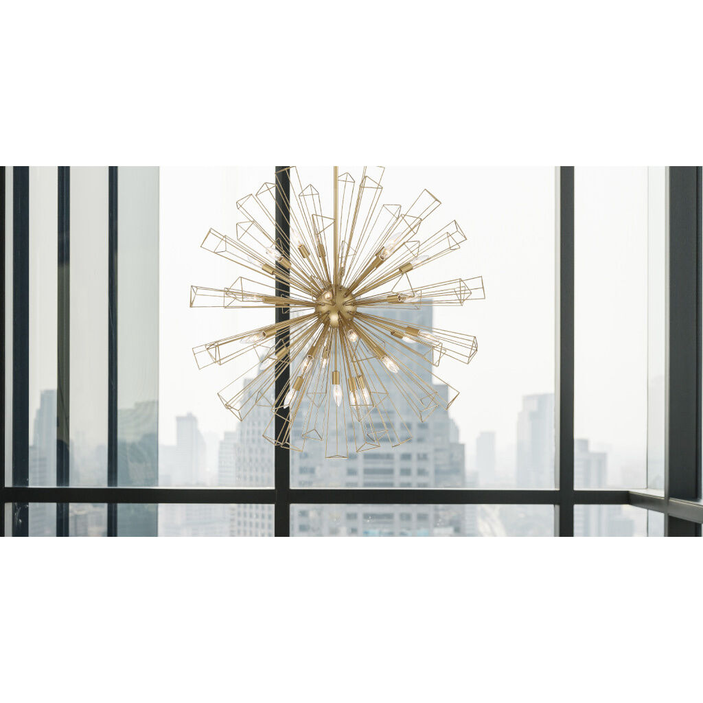 Dendelio 29 Light 40 inch Gold Chandelier Ceiling Light