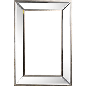 Mirrored 24 X 16 inch Distressed Silver Wall Mirror 