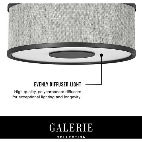 Galerie Halo LED 24.25 inch Brushed Nickel Indoor Flush Mount Ceiling Light