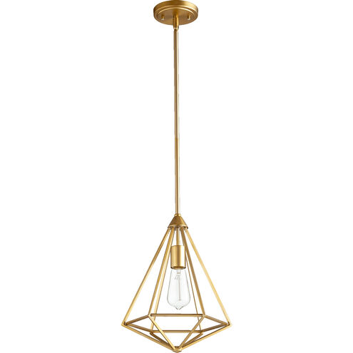 Bennett 1 Light 11 inch Aged Brass Mini Pendant Ceiling Light