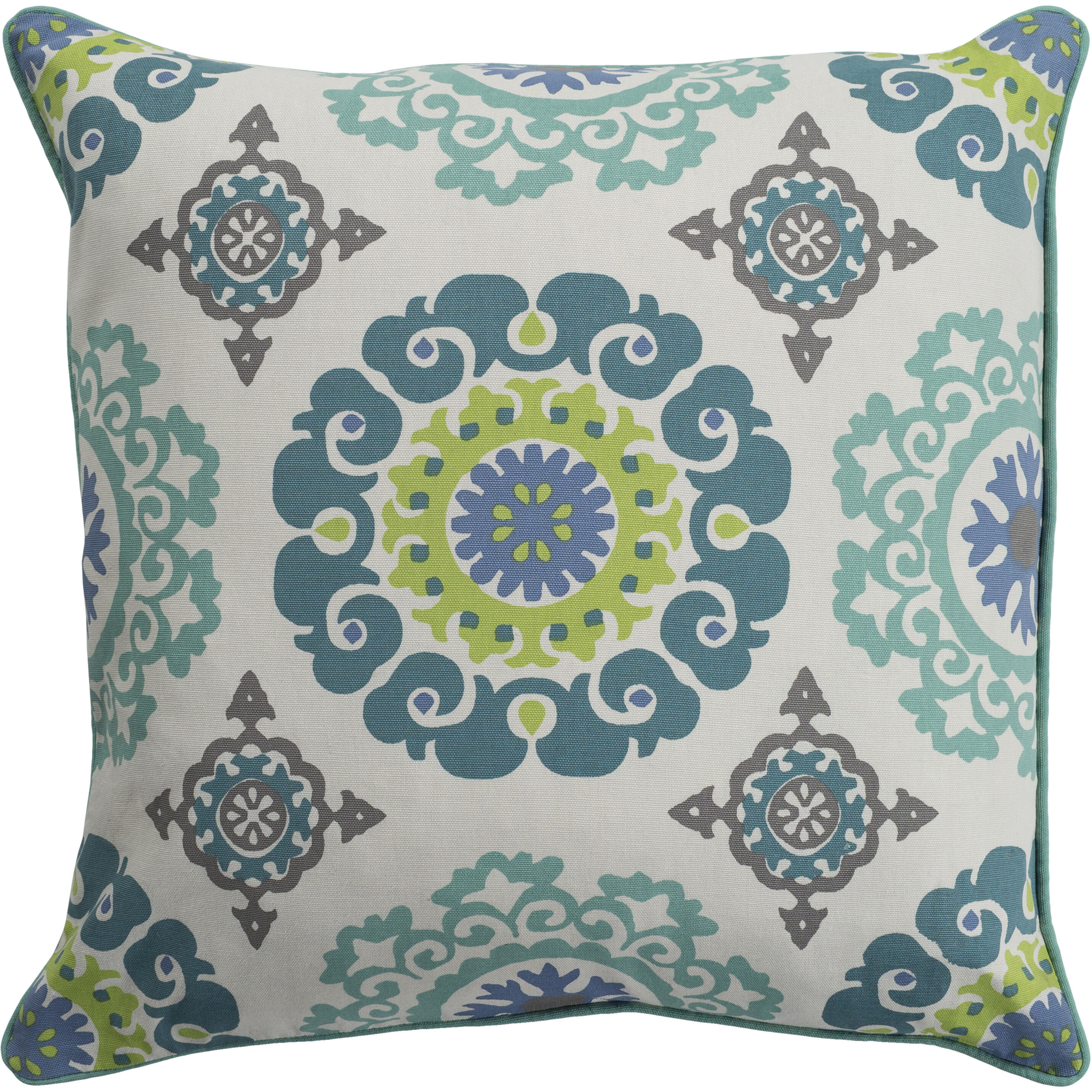 Technicolor 20 X 20 inch Teal Pillow Kit, Square