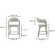 Martens 39 inch Beige Counter Stool