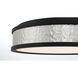 MinLav LED 15 inch Coal / Brushed Nickel Flush Mount Ceiling Light