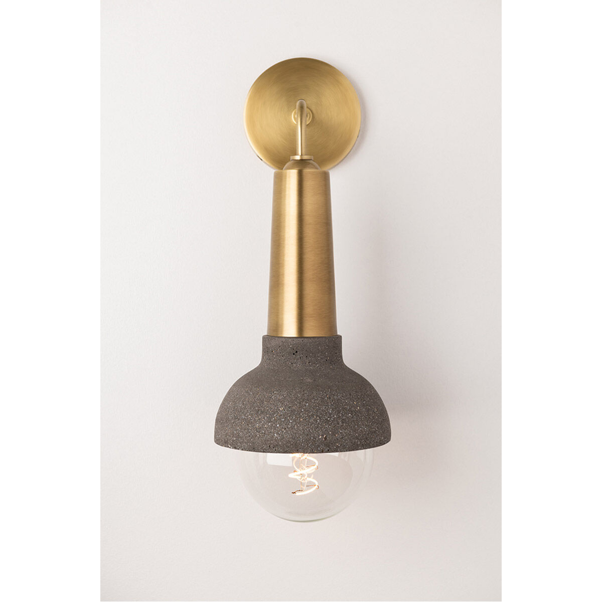 Macy 1 Light 6 inch Aged Brass Wall Sconce Wall Light