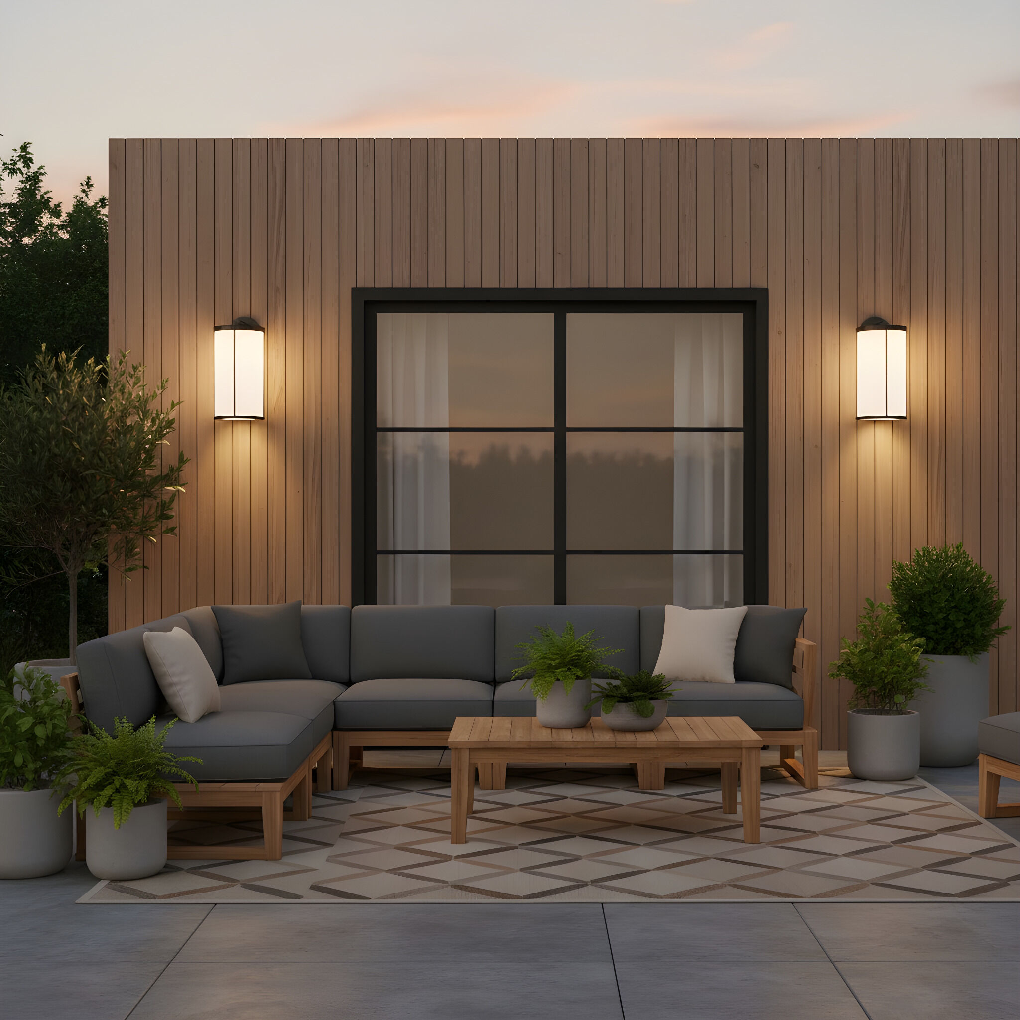 Luning 1 Light 18.5 inch Antique Bronze Outdoor Wall Lantern in Opal Etched Glass, Incandescent, Extra Large